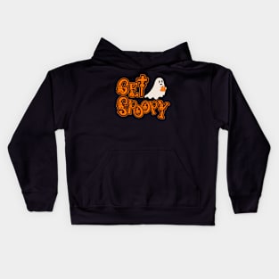 Get Spoopy Halloween Cute Ghost Kids Hoodie